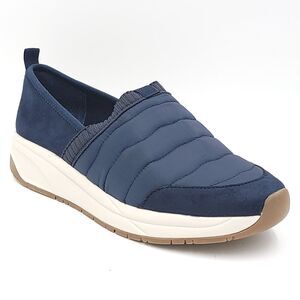 Giani Bernini Women Slip On Puffy Sneakers Naimaa Size US 9M Navy Blue